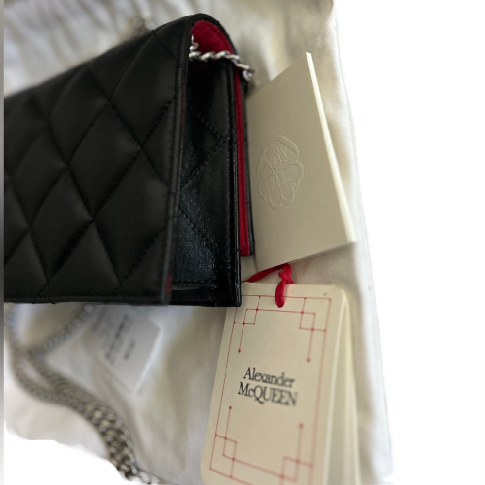 NEW ALEXANDER MCQUEEN GRAFFITI SMALL QUILTED HANDBAG - Picture 8 of 12